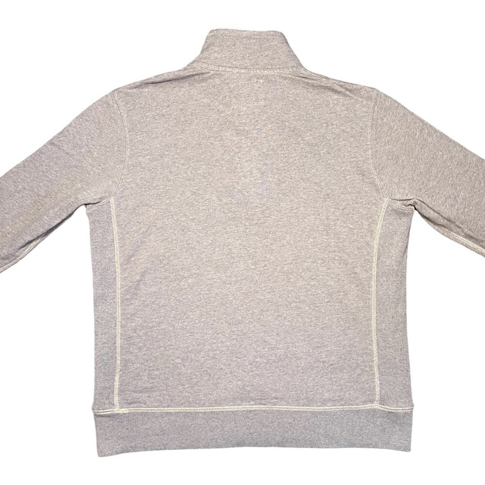 American Eagle Quarter Button Zip Collared Beige … - image 7